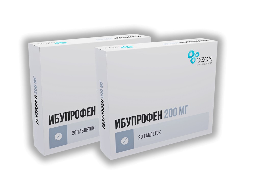 Изображение товара Набор из 2-х упаковок Ибупрофен таб. 200мг №20 со скидкой!
