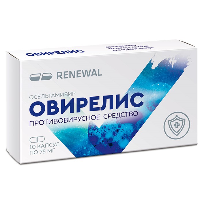 Изображение товара Овирелис 0,075 капсулы для профилактики и лечения гриппа 10 шт.