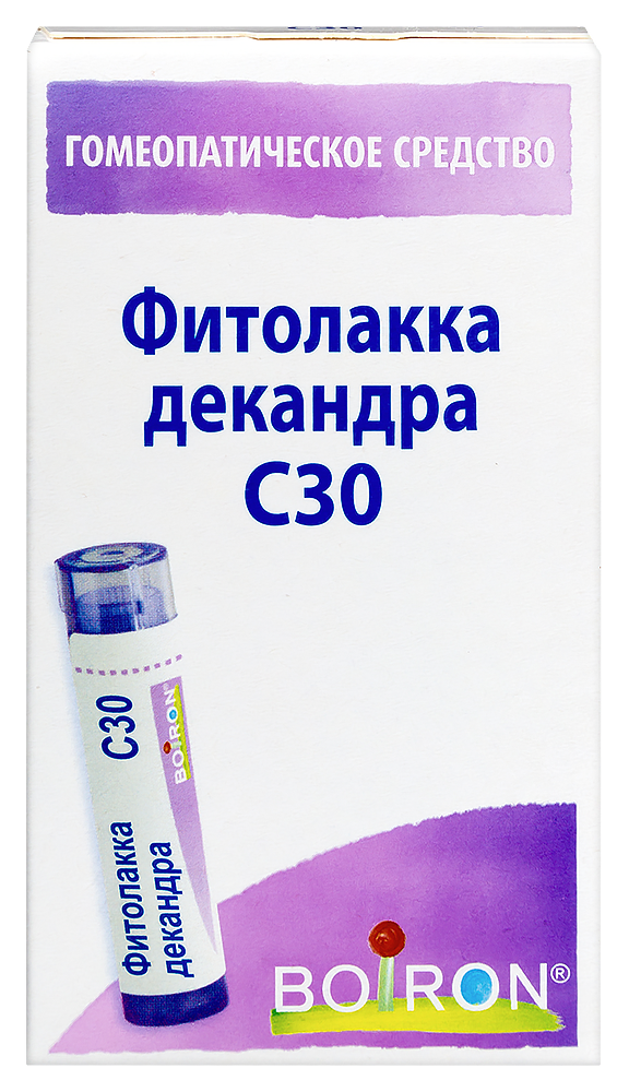 Изображение товара Фитолакка декандра с30 гомеопатические гранулы 4 гр для поддержки здоровья