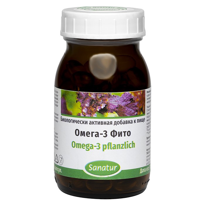 Изображение товара Sanatur омега-3 фито 120 шт капсулы для здоровья