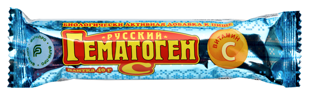 Изображение товара Гематоген русский витамин с 40 г - источник железа и витаминов для здоровья Изображение товара Гематоген русский витамин с 40 г - источник железа и витаминов для здоровья