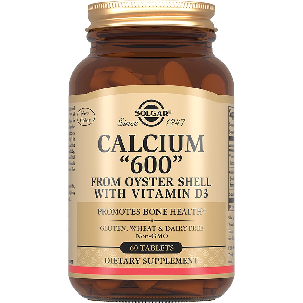 Изображение товара Солгар кальций 600 из раковин устриц с витамином D3 60 таблеток по 2020 мг