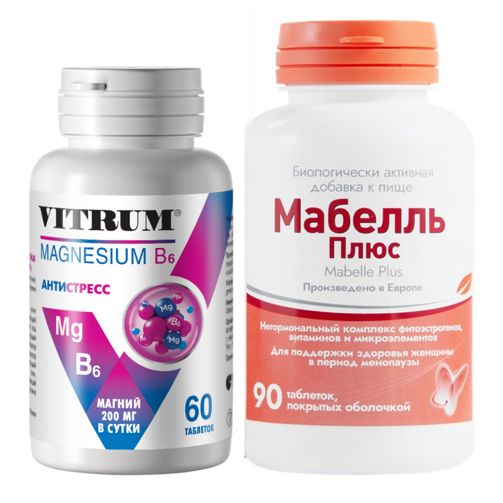 Изображение товара Набор Витрум Магний В6 №60 и Мабелль плюс №90 по специальной цене