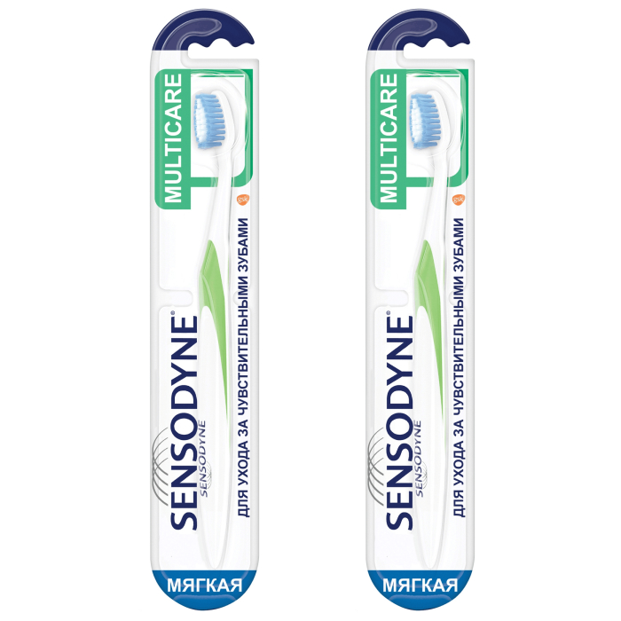 Изображение товара Набор Сенсодин зубная щетка Комплексная защита со скидкой 50% на вторую упаковку