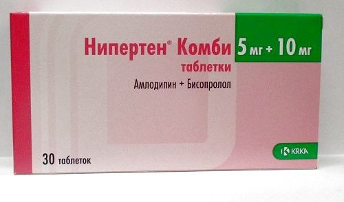 НИПЕРТЕН КОМБИ 0,005/0,01 N30 ТАБЛ инструкция по применению