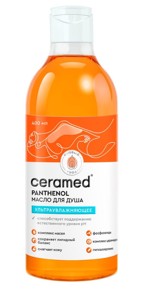 Изображение товара Ceramed цера-масло для душа ультраувлажняющее 400 мл для сухой и чувствительной кожи