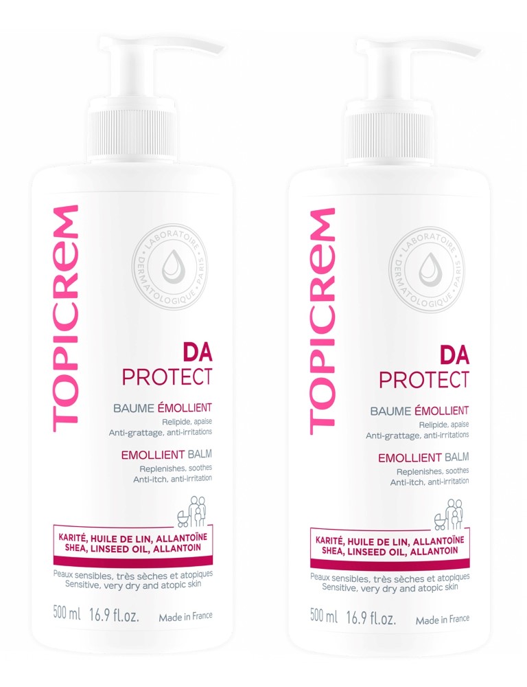 Изображение товара Набор Топикрем Da Protect бальзам липидовосстанавливающий 500мл из 2 уп со скидкой