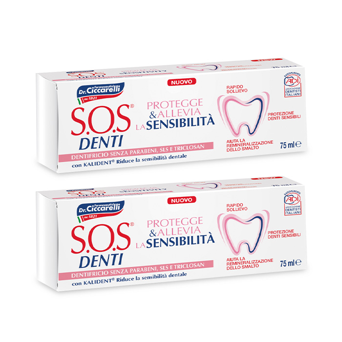 Изображение товара НАБОР SOS DENTI ЗУБНАЯ ПАСТА ДЛЯ ЧУВСТВИТЕЛЬНЫХ ЗУБОВ 75МЛ 2 уп. - по выгодной цене!