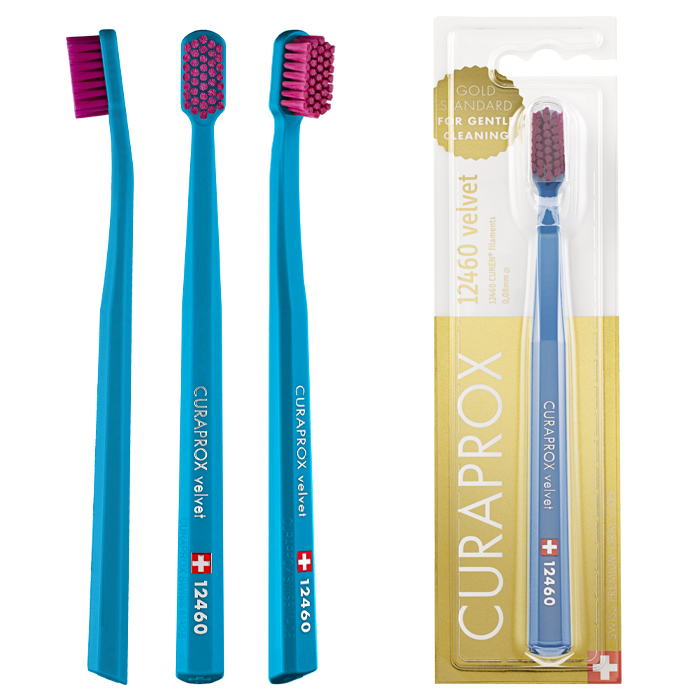 Изображение товара Curaprox Зубная щетка взрослая Megasoft Velvet мега мягкая CS12460