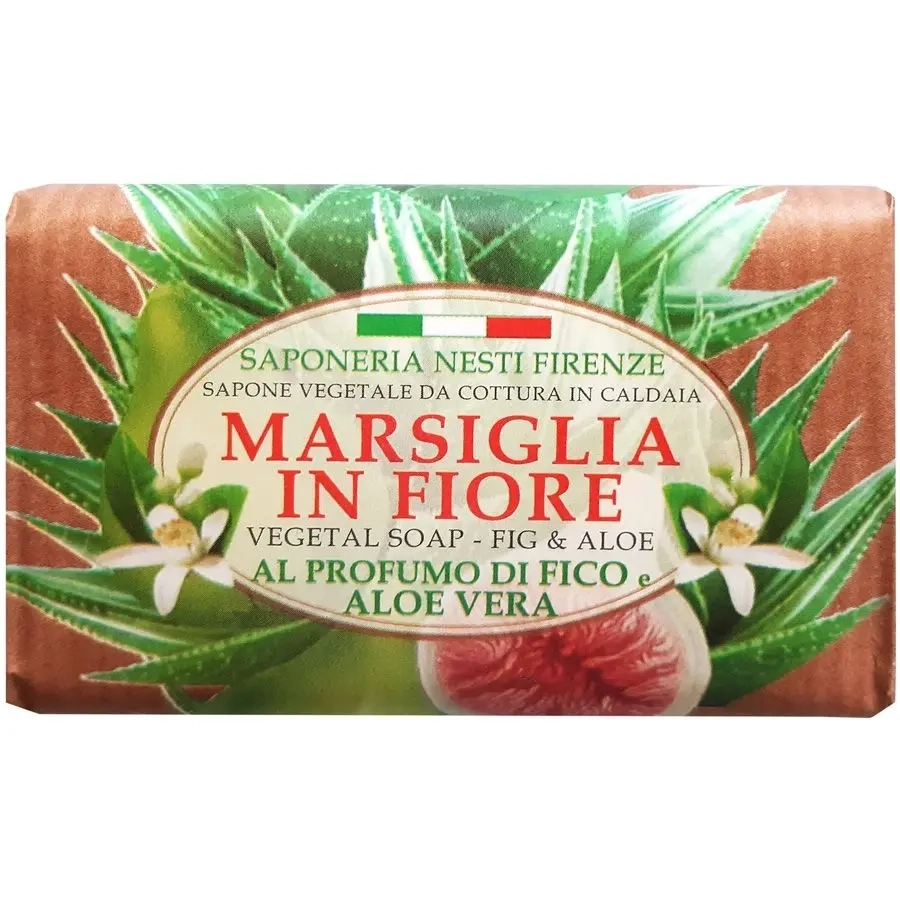 Изображение товара Мыло Nesti dante marsiglia in fiore с инжиром и алоэ 125 г для ежедневного ухода Изображение товара Мыло Nesti dante marsiglia in fiore с инжиром и алоэ 125 г для ежедневного ухода