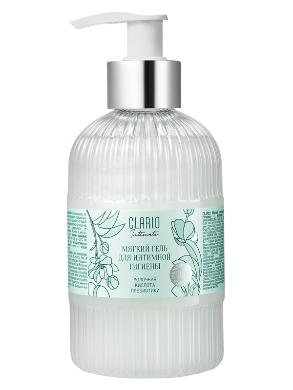 Изображение товара Clario Гель для интимной гигиены с молочной кислотой 295 мл мягкий освежающий