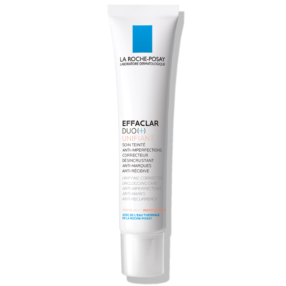 La Roche-Posay Effaclar DUO(+) Unifiant Корректирующий крем-гель для лица  от прыщей и постакне с тонирующим эффектом для проблемной кожи с  ниацинамидом, салициловой кислотой и цинком, 40 мл - цена 1635 руб., купить