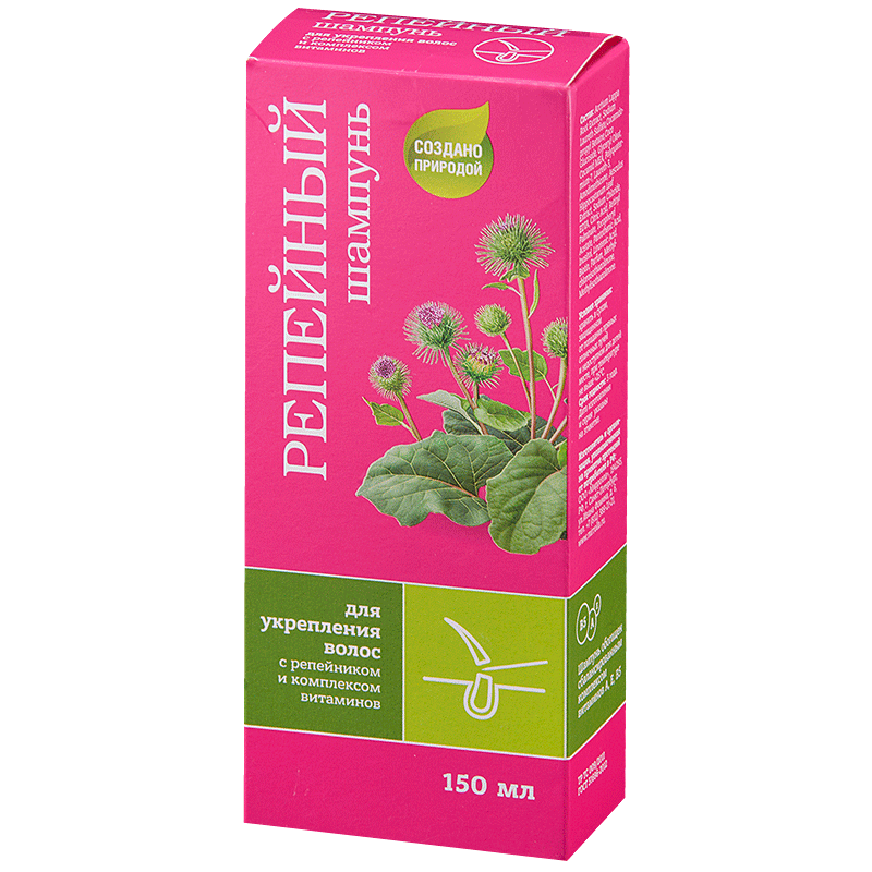 Изображение товара Репейный шампунь для укрепления волос 150 мл натуральный уход