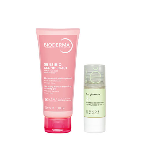 Изображение товара Набор Bioderma Sensibio Очищающий Гель Для Чувствительной Кожи 100мл + Etat Pur Сыворотка С Глюконатом Цинка 3% 15мл