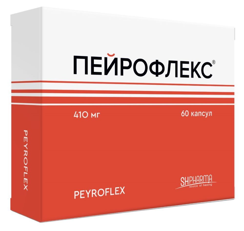 Sh pharma пейрофлекс 60 шт. капсулы массой 410 мг - цена 2374.90 руб.,  купить в интернет аптеке в Старой Руссе Sh pharma пейрофлекс 60 шт. капсулы  массой 410 мг, инструкция по применению