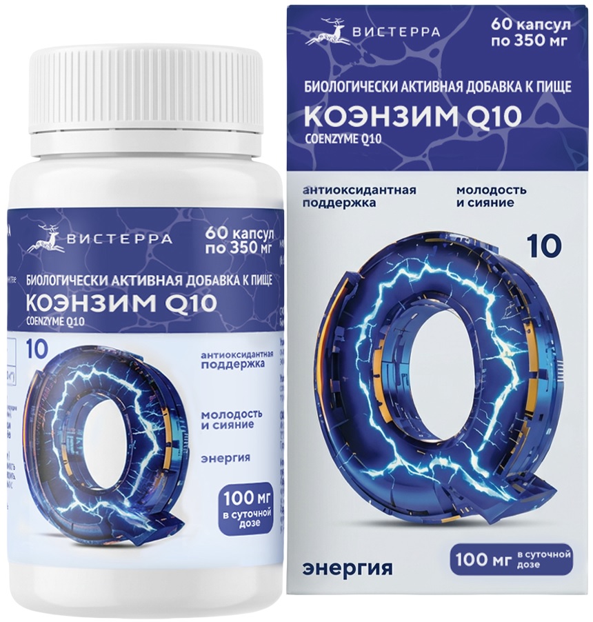 Изображение товара Вистерра коэнзим q10 60 шт. капсулы массой 350 мг
