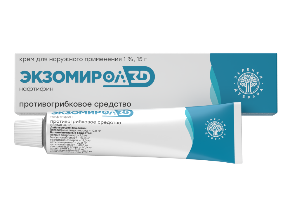 Изображение товара Экзомирол 1% крем для наружного применения 15 гр