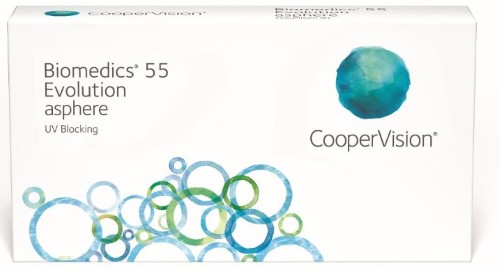 Изображение товара Мягкие контактные линзы Biomedics 55 Evolution плановой замены -1.50 6 шт.