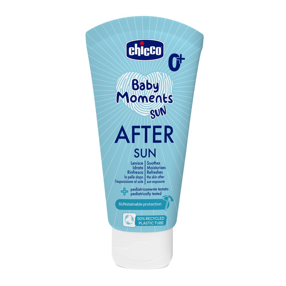 Изображение товара Молочко после загара Chicco Baby Moments 150 мл для нежной и увлажненной кожи Изображение товара Молочко после загара Chicco Baby Moments 150 мл для нежной и увлажненной кожи