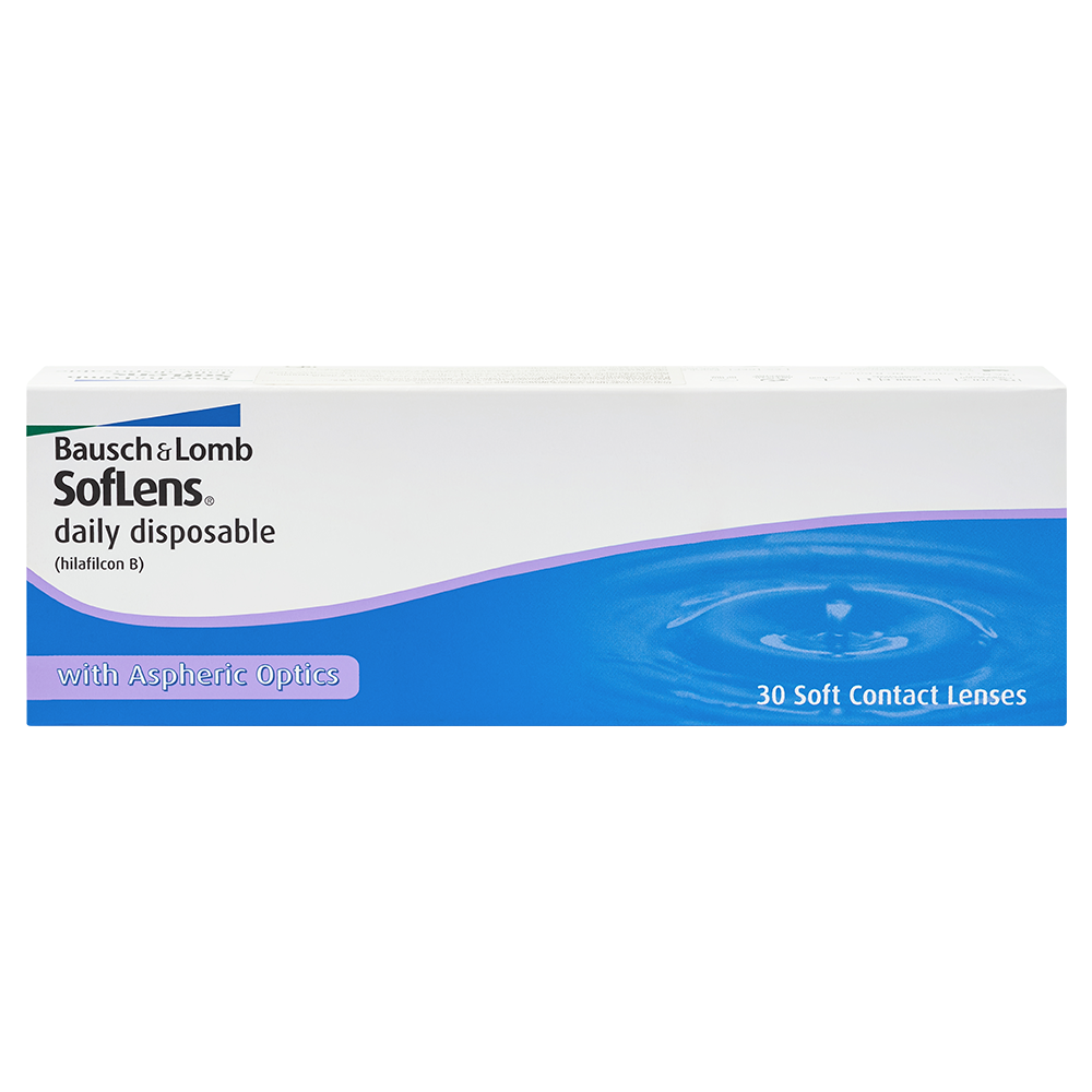 Изображение товара Однодневные контактные линзы SofLens Daily Disposable - минус 0,75, 30 шт.