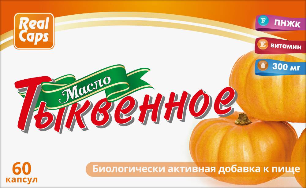 Изображение товара Тыквенное масло в капсулах 300 мг 60 шт Реалкапс