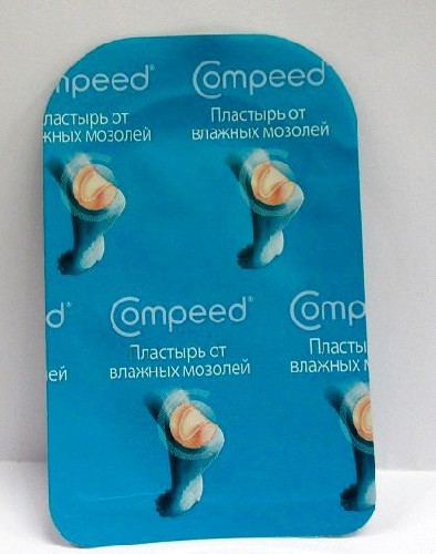 Compeed пластырь от влажных мозолей на ногах средний, 5 патчей