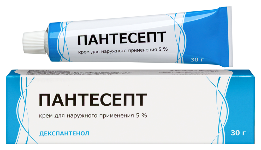Изображение товара Пантесепт 5% крем для наружного применения 30 гр для заживления кожи и ухода за кожей