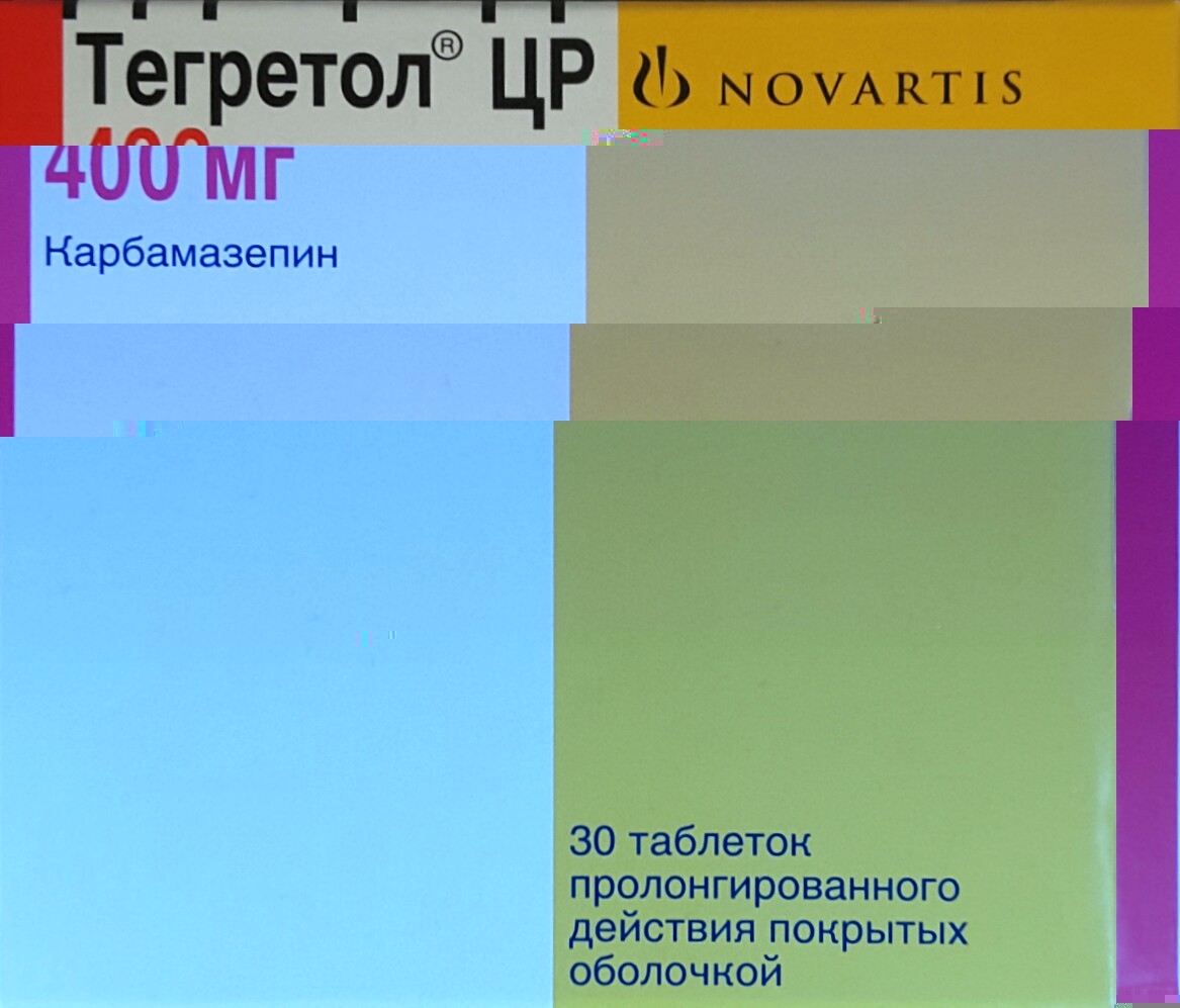 Тегретол цр 400 мг 30 шт. таблетки пролонгированные покрытые оболочкой -  цена 260 руб., купить в интернет аптеке в Москве Тегретол цр 400 мг 30 шт.  таблетки пролонгированные покрытые оболочкой, инструкция по применению