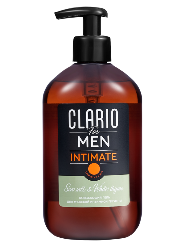 Изображение товара Clario гель для мужской интимной гигиены с трегалозой и опунцией, 400 мл