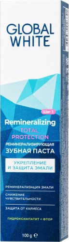 Изображение товара Global white зубная паста реминерализирущая 100 гр