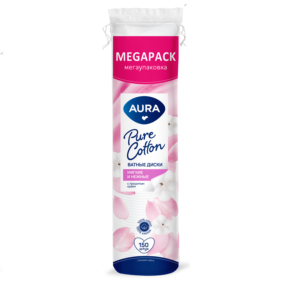 Изображение товара Aura ватные диски 150 шт. Изображение товара Aura ватные диски 150 шт.