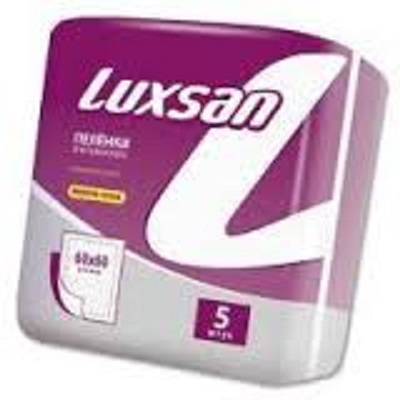 Изображение товара Пеленки luxsan premium/extra впитывающие 60х60 5 шт.