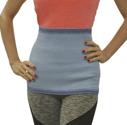 Изображение товара Эластичный лечебно-профилактический пояс Унга-рус для спины и живота голубой