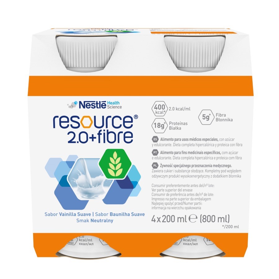 Изображение товара Ресурс 2.0+файбер смесь с пищевыми волокнами для энтерального питания 200 мл 4 шт