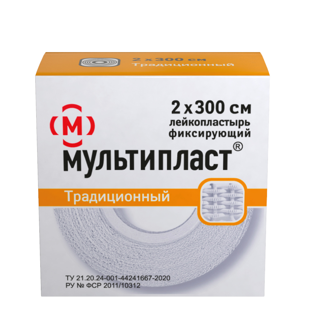 Изображение товара Лейкопластырь фиксирующий мультипласт 2х300