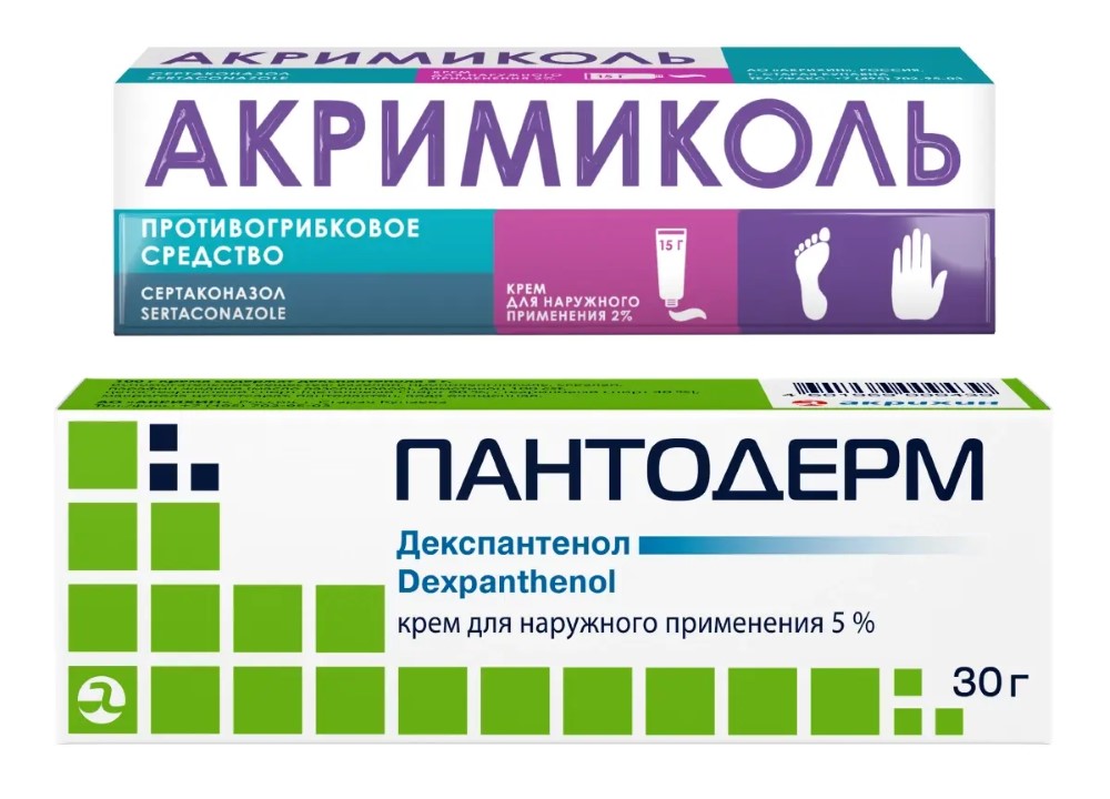 Изображение товара НАБОР АКРИМИКОЛЬ 2% 15,0 КРЕМ Д/НАРУЖ ПРИМ + ПАНТОДЕРМ 5% 30,0 КРЕМ Д/НАРУЖ ПРИМ закажи со скидкой Изображение товара НАБОР АКРИМИКОЛЬ 2% 15,0 КРЕМ Д/НАРУЖ ПРИМ + ПАНТОДЕРМ 5% 30,0 КРЕМ Д/НАРУЖ ПРИМ закажи со скидкой