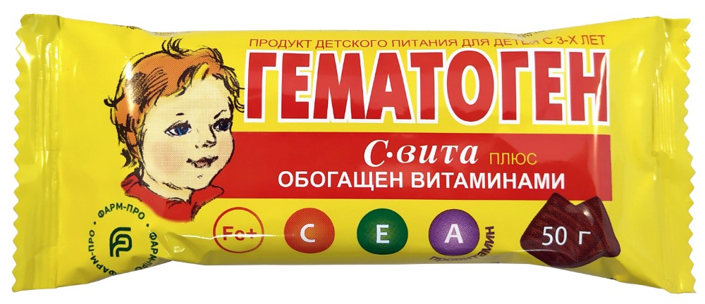 Изображение товара Гематоген с-вита плюс 50 гр / с 3-х лет