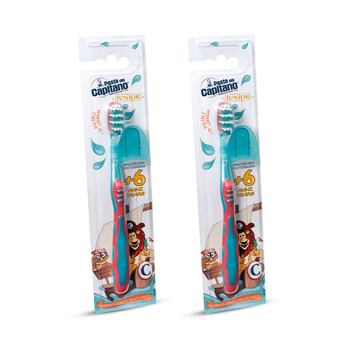 Изображение товара НАБОР PASTA DEL CAPITANO ЗУБНАЯ ЩЕТКА ДЕТСКАЯ JUNIOR 6+ SOFT /МЯГКАЯ 2 уп. - по выгодной цене!