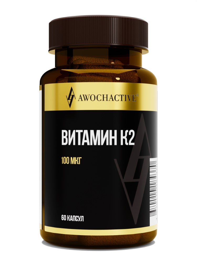 Изображение товара Витамин К2 Awochactive 60 капсул по 450 мг — поддержка костей и сосудов