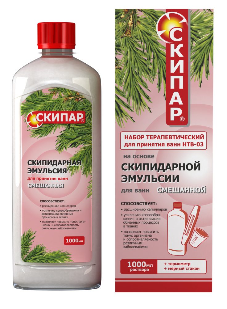 Изображение товара Скипар набор терапевтический для ванн НТВ-03 1000 мл эффективное средство для расслабления
