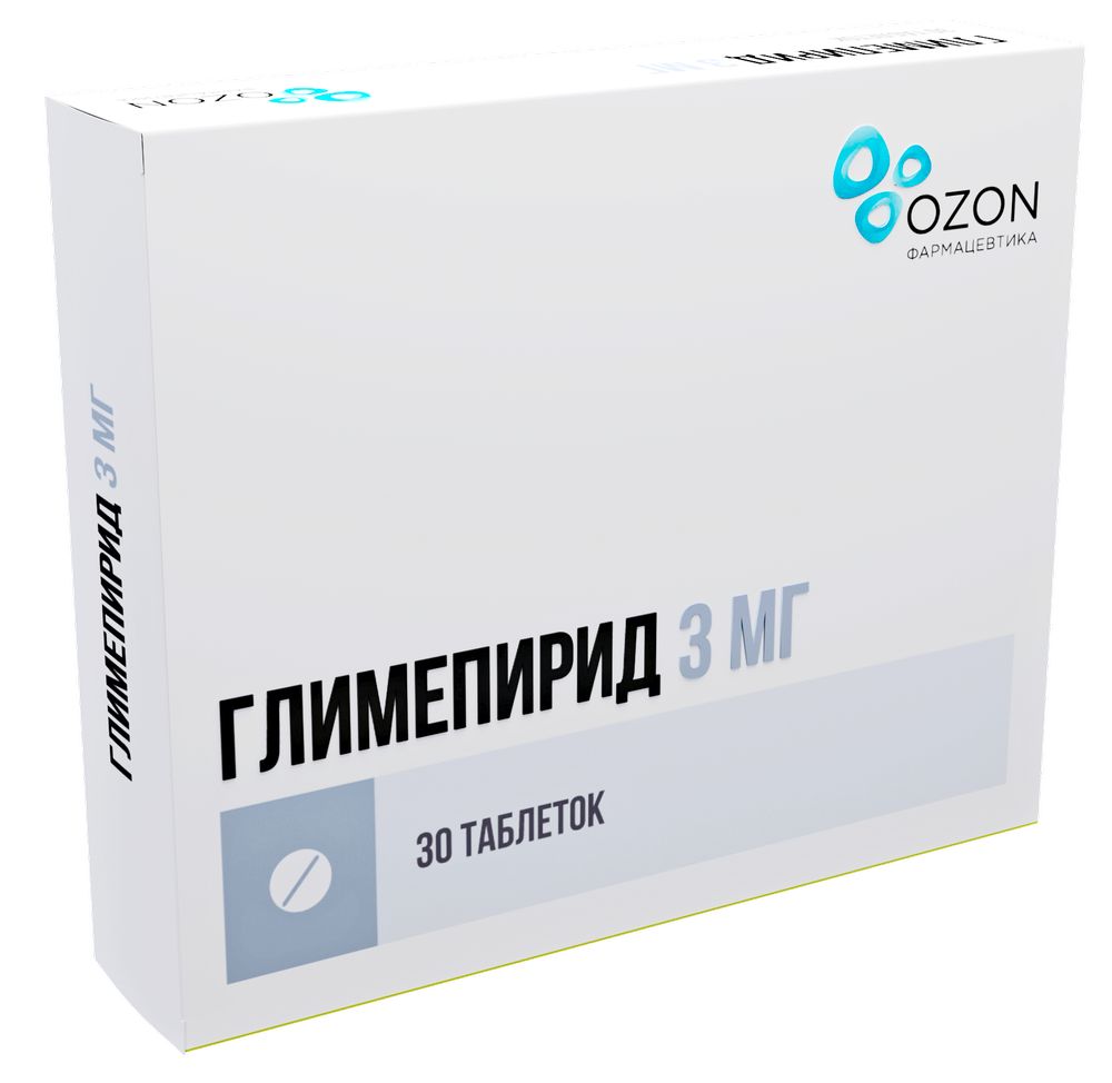 Глимепирид 3 мг 30 шт. таблетки - цена 349 руб., купить в интернет аптеке в  Москве Глимепирид 3 мг 30 шт. таблетки, инструкция по применению