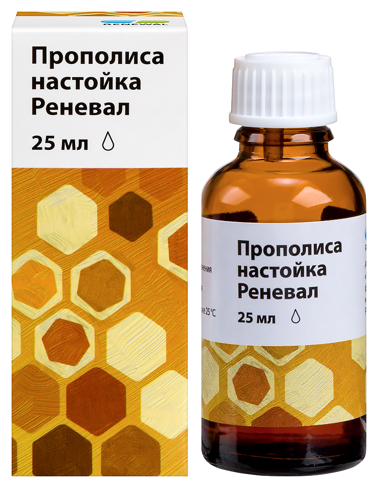 Изображение товара Настойка прополиса Реневал для ингаляций 25 мл