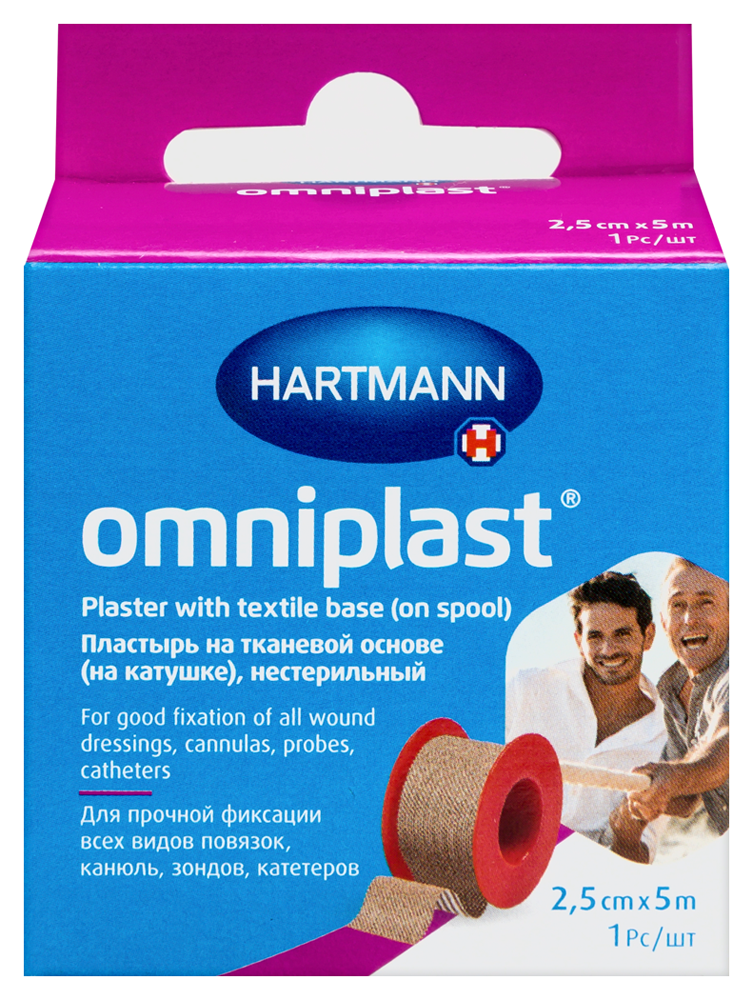 ПЛАСТЫРЬ OMNIPLAST/ОМНИПЛАСТ НЕСТЕРИЛЬНЫЙ 5МХ2,5СМ инструкция по применению