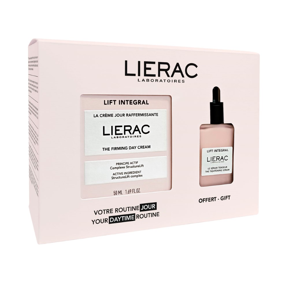 LIERAC НАБОР LIFT INTEGRAL/КРЕМ-ЛИФТИНГ УКРЕПЛЯЮЩИЙ ДНЕВНОЙ 50МЛ+СЫВОРОТКА-ЛИФТИНГ ДЛЯ ЛИЦА 15МЛ/ инструкция по применению