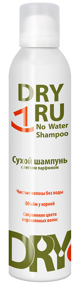 Изображение товара Dry ru shampoo no water шампунь сухой 4 сезона для всех типов волос 300 мл