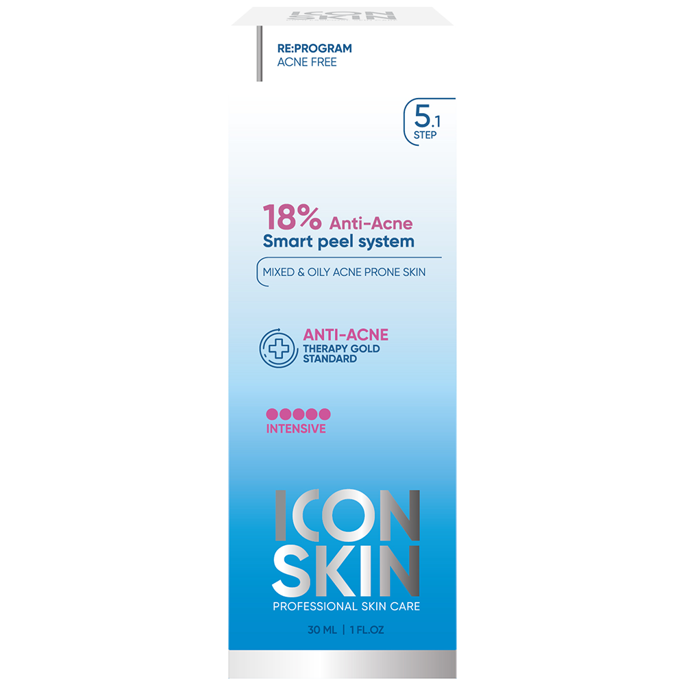 Icon skin пилинг для проблемной кожи 18% 30 мл - цена 883.80 руб., купить в  интернет аптеке в Мурино Icon skin пилинг для проблемной кожи 18% 30 мл,  инструкция по применению