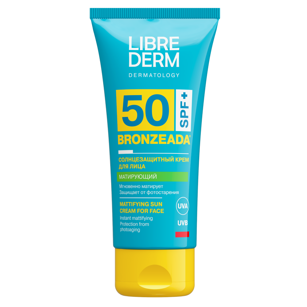 Изображение товара Librederm bronzeada крем для лица SPF50 матирующий 50 мл
