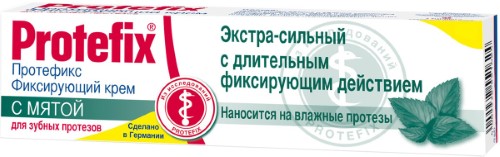 Protefix фиксирующий крем экстра-сильный с мятой 47 гр инструкция по применению