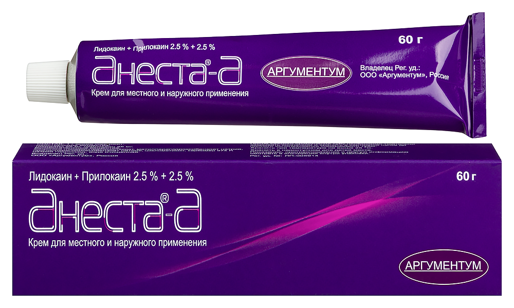 Изображение товара Анеста-а 2,5%+2,5% крем для поверхностной анестезии 60 г