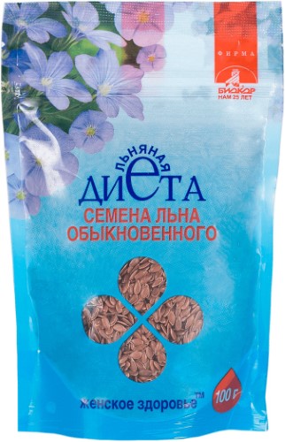 Изображение товара Семя льна биокор 100 гр